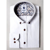 CHARLIE White Oxford Shirt With Tan Buttons : Marcdarcy