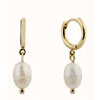 Pearl Charm Huggie Earrings - Jewells