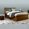 Chester Medium Oak Ottoman Bed Frame : The Oak Bed Store