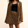 Ciera Faux Suede Mini Skirt : Z Supply