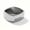Silver Square Cigar Band Ring | Quince