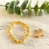 Citrine Bracelet and Earring Set : Madeherewithlove.co.uk
