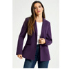 Classic Blazer Stretch Ponte Aubergine : Betabrand