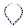 Classy Blue Opal Choker Necklace - Uniquelanjewelry.com