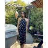 Claudia Dress In Black Confetti - Kia Moore Dress