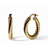 Sculpted Twist Hoop Earring : Roen Nyc