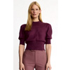 Cropped Pouf Sleeve Sweater | Smythe