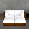 Daybed Teak Outdoor : 7thavenue