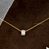 Diamond Barrel Pendant - Ourosjewels.co.uk