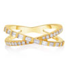 Diamond Criss Cross Ring , Alexandrabeth.com