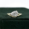 Diamond Curved Ring - DvikJewels