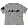 DILLIGAF - Heather Gray T-Shirt : Armedamerican.supply