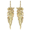 Drop Leaves Gold Earrings | Orientalmonkey.com