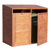 Double Container Storage Hardwood : Woodselections.com