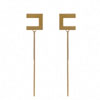 Earrings With Logo And Bar Stud | Elisabettafranchi.com