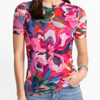 Eleanor Short Sleeve Mesh Tee : Johnny Was