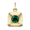 Emerald Button Pendant | Yvesjewelry.com