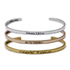 Engraved Open Bracelet : Florencelondon