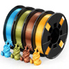 Silk- Red Copper/Bronze/Gold/Sky Blue : Entina 3D