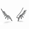 Pave Feathered Ear Climbers | Flaireaccessories.com