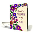 Floral Border Birthday Invitation - Greeting Card Universe
