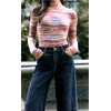 Fitted Ribbed Spacedye Mock Neck Sweater : Express.com