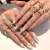 Floral - 3D Stiletto Handmade Nails : Poor Guy Shop