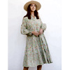 Key Lime Flower Anna Dress : Sunshine Tienda