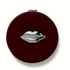 Garnet Red Lip Metal Liv Compact Mirror : LuluGuinness