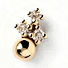 Diamonds & Gold Blake Single Earring - Pdpaola
