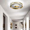 Gold Hallway Crystal LED Ceiling Lights : LampsModern