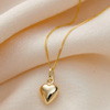 Gold Heart Charm Necklace | PoshTottyDesigns