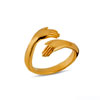 Gold Plated Hug Ring | Lilycharmed