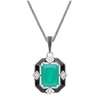 Grand Deco Chalcedony And Topaz Pendant : Gemondo