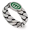 Green Enamel Ring : Rox