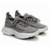Grey Low-Top Women's Mesh Sneakers Estro : Estro