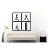 A Set Of Hairdressers With Scissors : Stickalz.shop