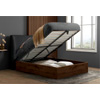 Halfden Grey Boucle Ottoman Bed - Mattressnextday.co.uk