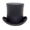 Wool Dress Top Hat In Charcoal Grey | Signaturemenswear.com