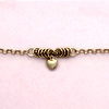 Fancy Heart Charm Anklet - Sunshinejewelry.com