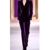 High-End Retro Purple Velvet Suit : Oyrosy.com