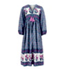 Jackie Midi Dress In Dusty Blue - Dilligrey.com