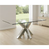 Large Rectangular Glass Dining Table : Furniture123.co.uk