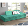 Juniper 2 Seater Green Kids Modular Sofa : Fantastic Furniture