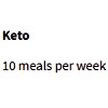 Keto 10 Meals Per Week | Factormeals  