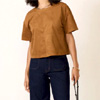 Kimberly Faux Suede Top : Evereve
