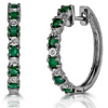 Lab Diamond Hoop Earrings | Thediamondstore.co.uk