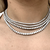 Lab Diamond Tennis Necklaces : LabLove