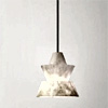 Brianna Mini Alabaster Coffee Table Pendant : Valleylamps.com