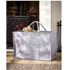Large Grey Jute Log Carrier - Dibor.co.uk